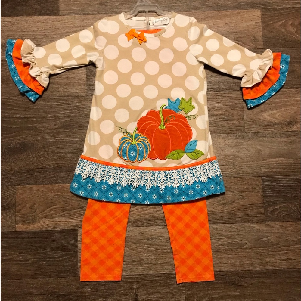 Emily Rose girls size 8 tunic and pant set